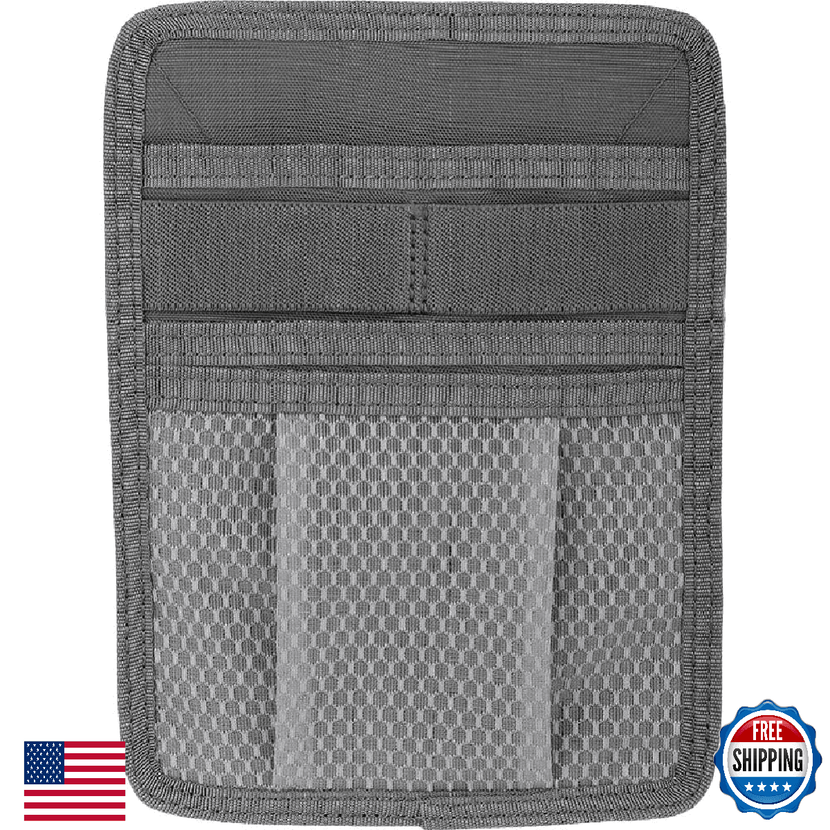 Maxpedition Entity Hook & Loop Low Profile Panel Gray Internal Organization - Image 1