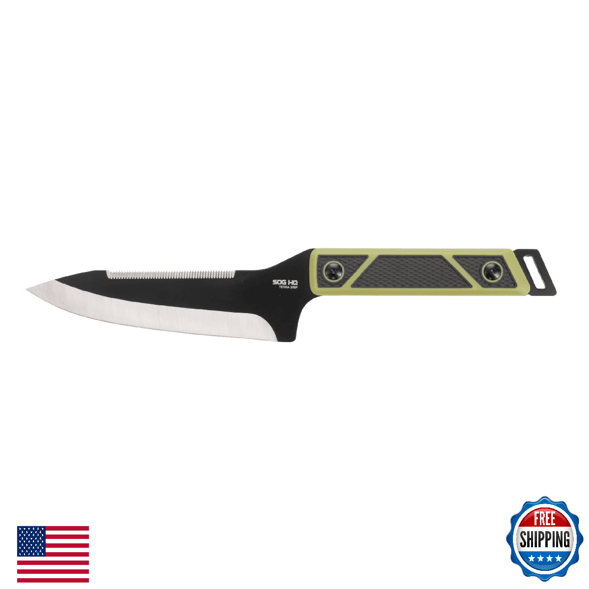 SOG Terragrip Camp Knife 6.7" 420 SS Blade HQ Edition - Image 1