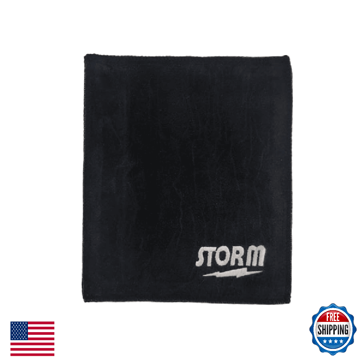 Storm Power Shammy Black with Magnet for Bowling Ball Oil Removal - Image 1