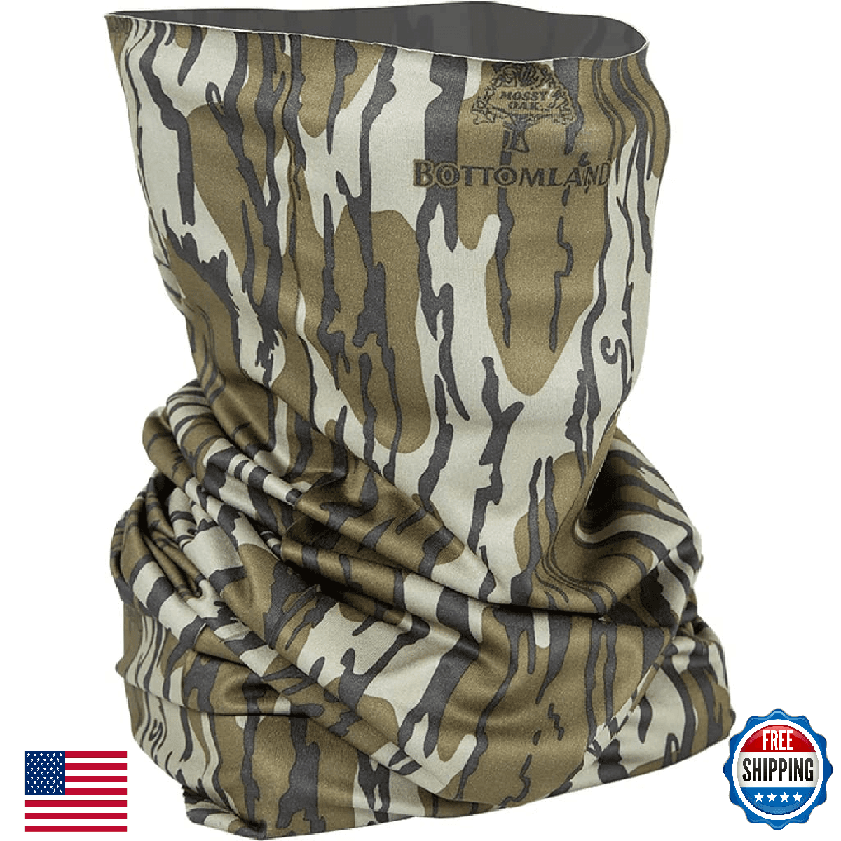 Primos Hunting Stretch Buff Facemask MO Bottomland PS6680 Camo One Size - Image 1