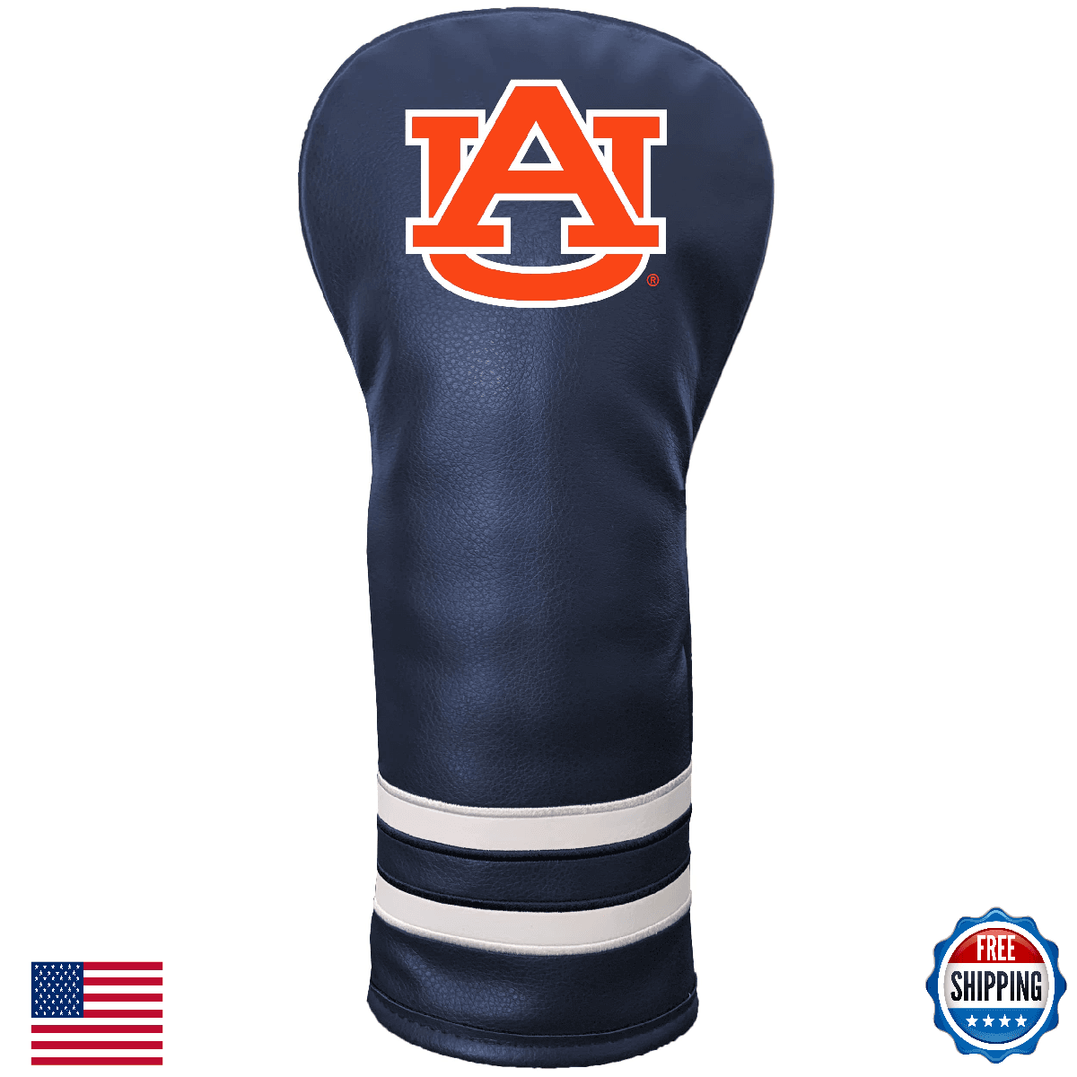 Team Golf NCAA Auburn Vintage Fairway Headcover - All Fairway, Hybrid, Utility C - Image 1