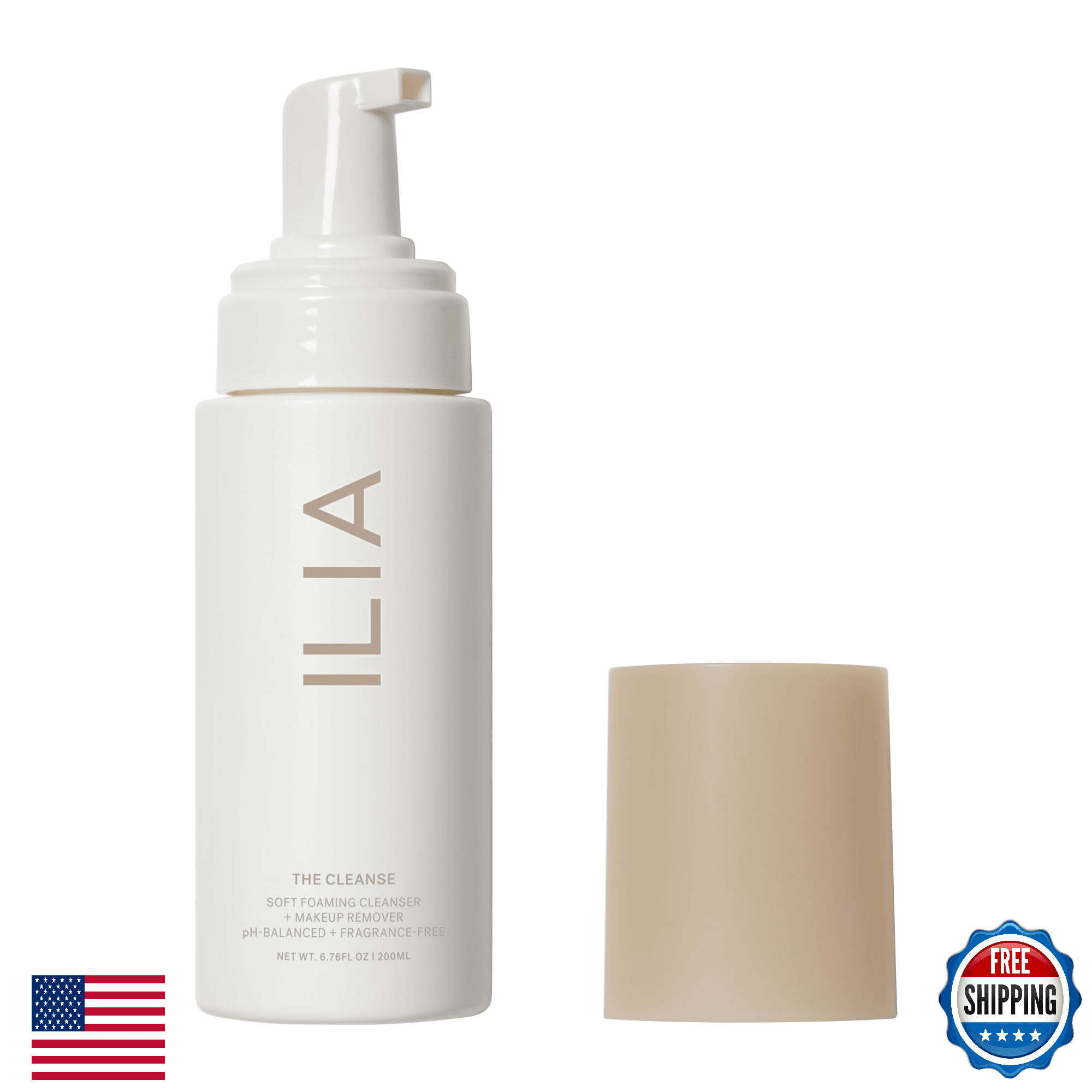 ILIA The Cleanse Soft Foaming Cleanser + Makeup Remover Hydrate Skin - Image 1