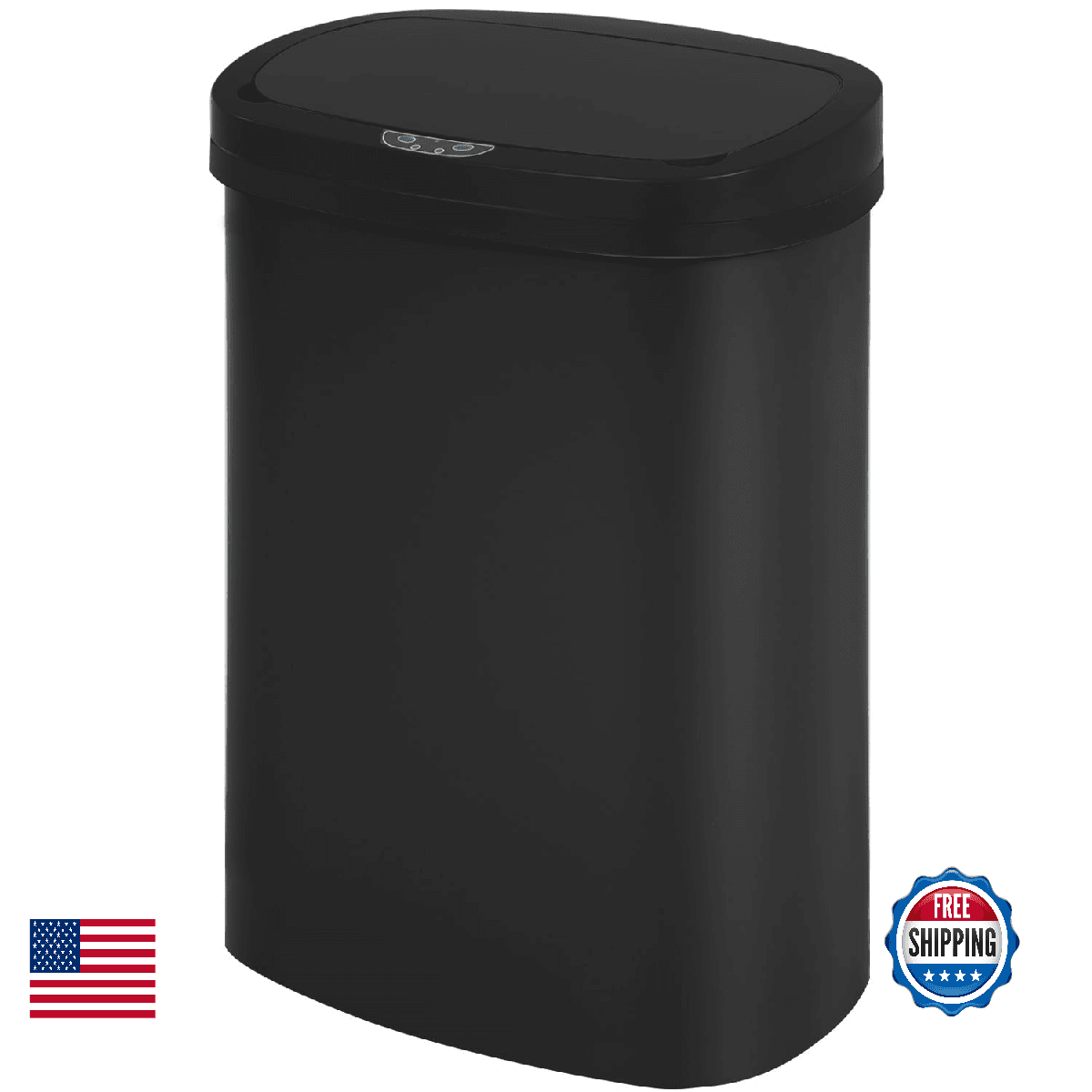 FDW Garbage Can 13 Gallon 50 Liter Kitchen Trash Can for Bathroom Bedroom Home O - Image 1