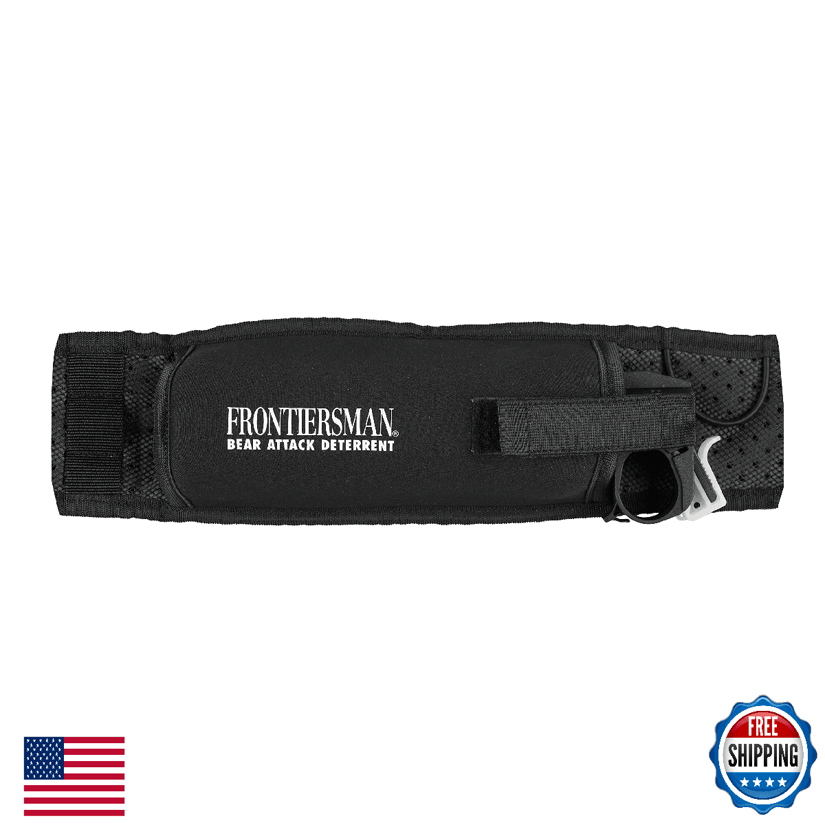 SABRE Frontiersman Bear Spray Holster 7.9/9.2 oz Canisters Nylon Chest Belt - Image 1