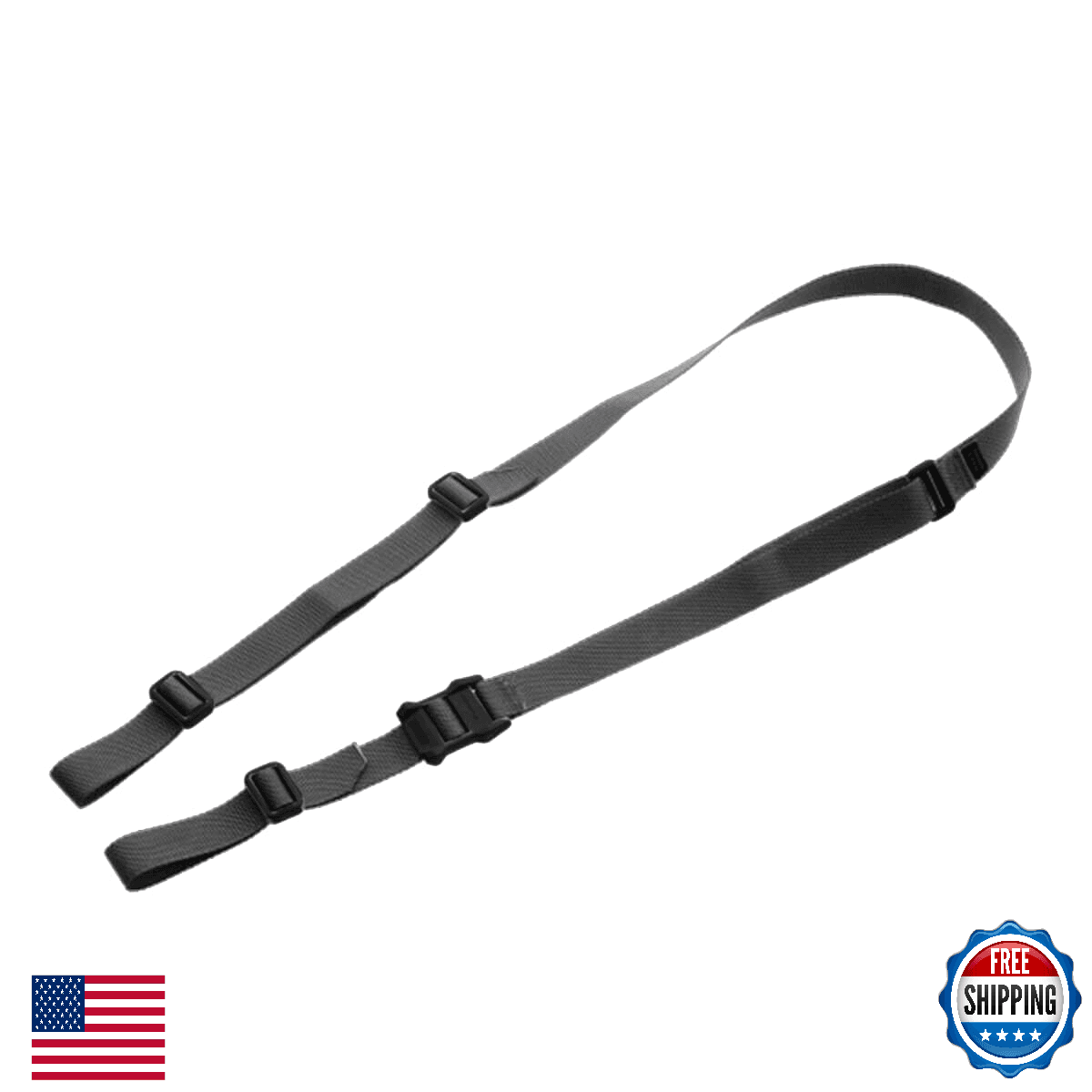 Magpul MS1 Lite Two-Point Quick-Adjust Sling, Gray - Compact, Durable - Image 1
