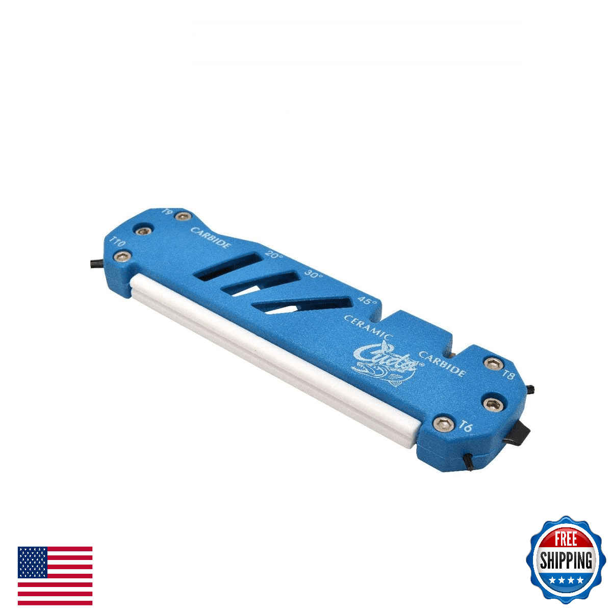 Cuda Knife, Shear, Hook Sharpener - Carbide/Ceramic Multi-Tool W/ Drivers - Image 1