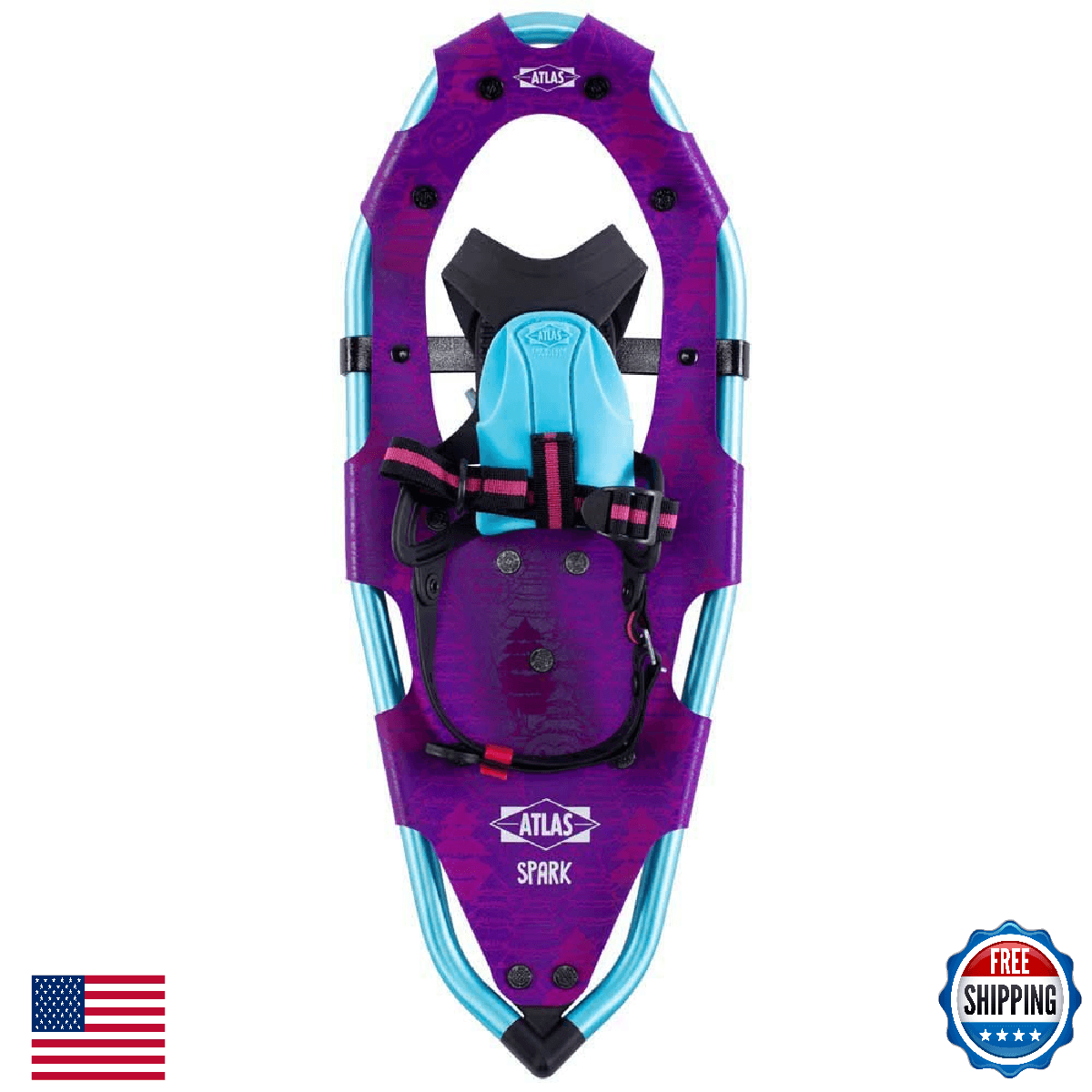Atlas Spark 20 Youth Snowshoes - Purple - Image 1