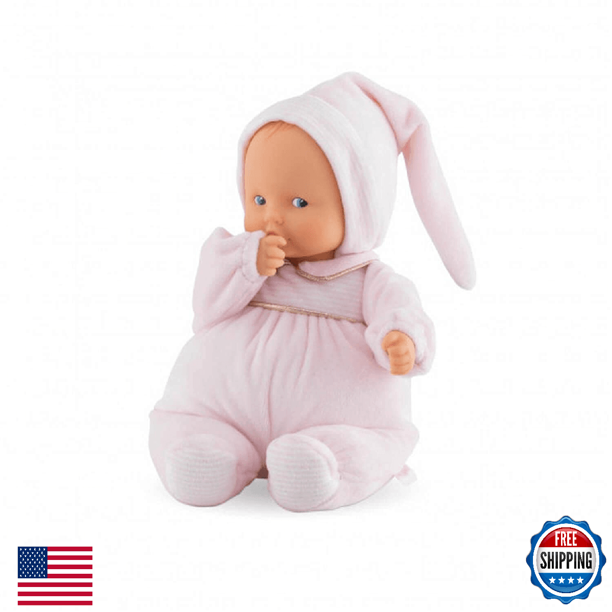 Corolle Babipouce Sweet Dreams Soft Body Baby Doll - 11" Size, Vanilla-Scented, - Image 1