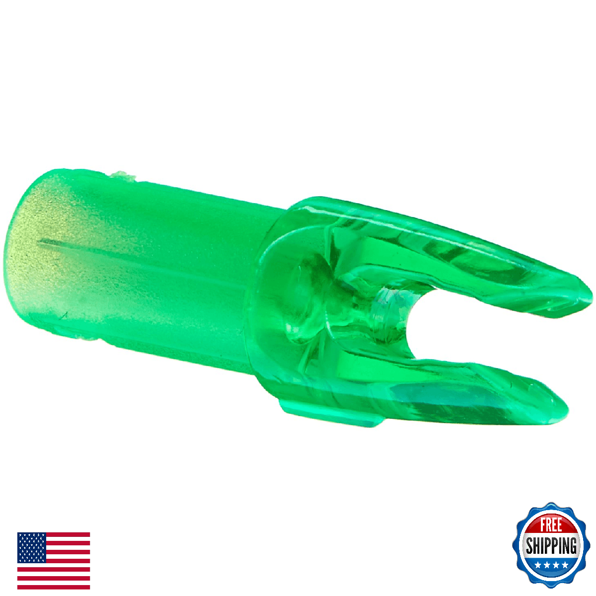 Easton Microlite Super Nocks - Emerald - 7.5 Grains - 12 Pack - Image 1