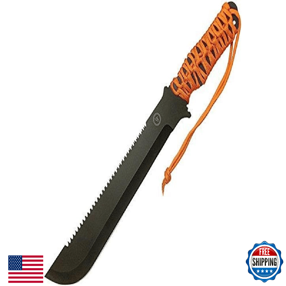 UST ParaCuda FS Machete w/ Fire Starter - 11" Blade, Paracord Handle - Image 1