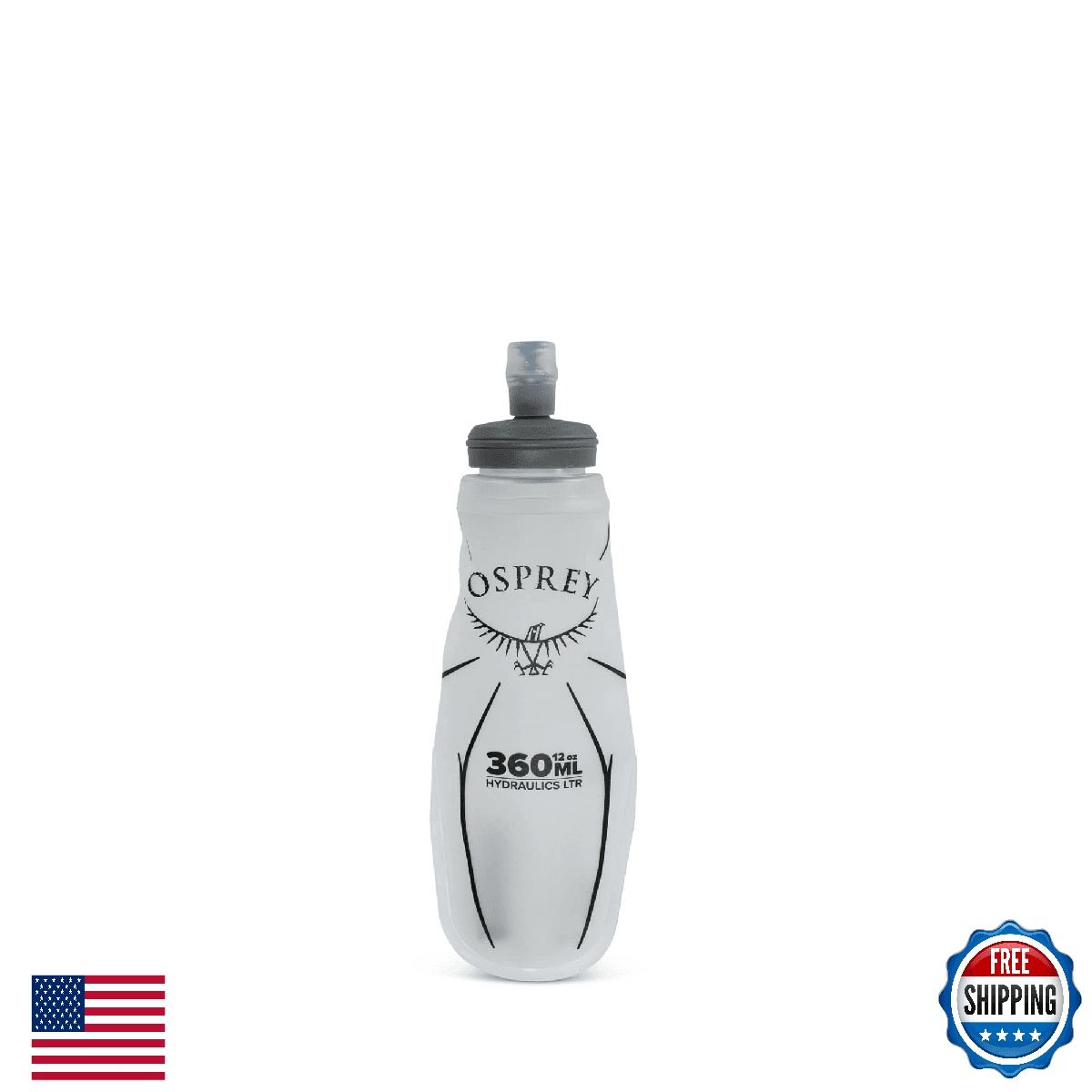Osprey Hydraulics 360ml Soft Flask Water Bottle - Lightweight & BPA-Free - Image 1