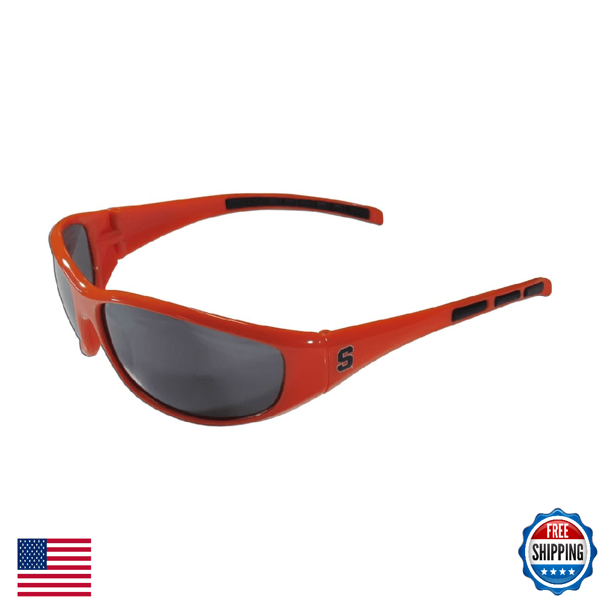Syracuse Orange Wrap Sunglasses - 100% UV Protection & Team Logo - Image 1