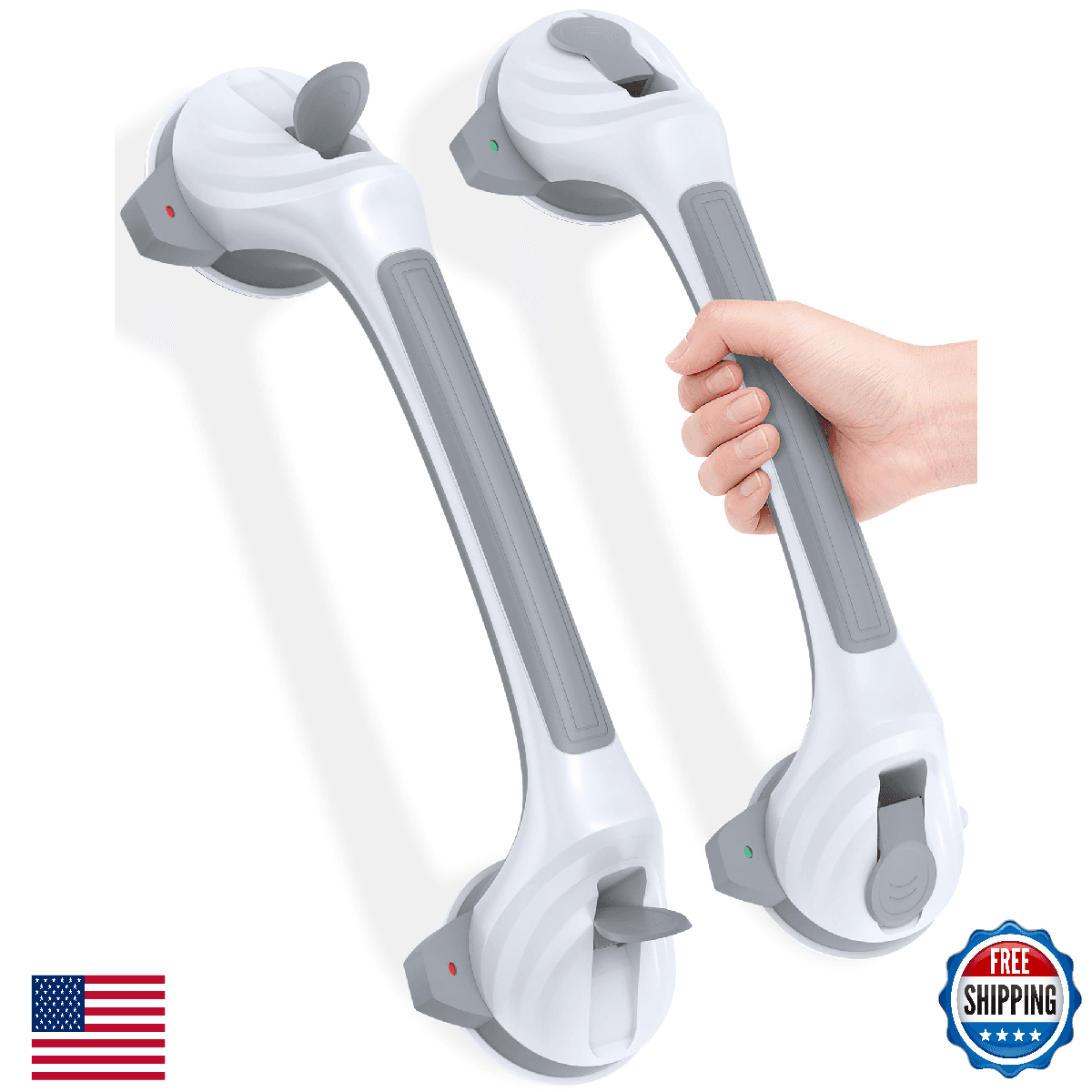 Toiysyy Grab Bars for Shower and Bathtubs 16.7 Inch, Shower Handle with Indicato - Image 1