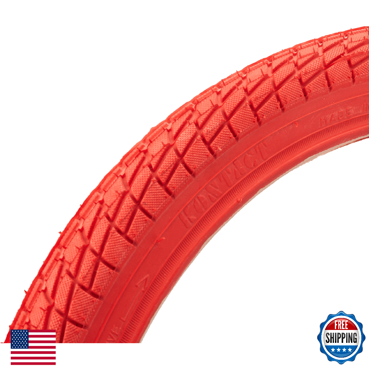 Sunlite Freestyle BMX Kontact Tires 20x1.95 Red - Kenda Quality - Image 1