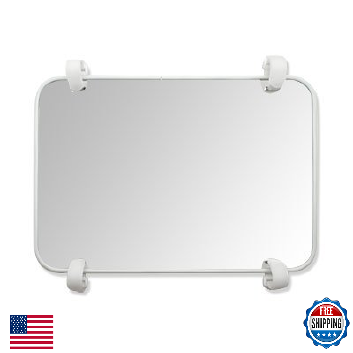 Baby Mirror, Large, Double-Sided with High Contrast Images, Baby Safe Mirror Per - Image 1