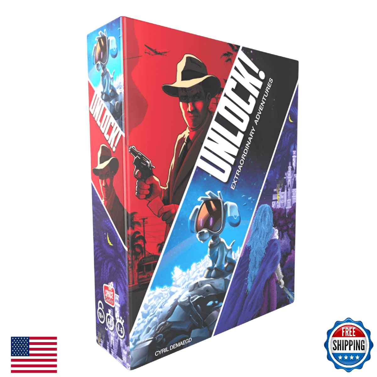 Asmodee Unlock! Extraordinary Adventures Card Game - Escape Room-Inspired Cooper - Image 1