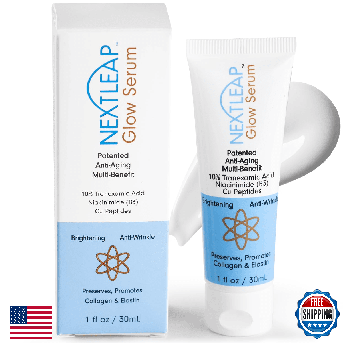 Tranexamic Acid Serum 10% (Ultra-Pure) with Niacinamide & Copper Peptides - Gent - Image 1