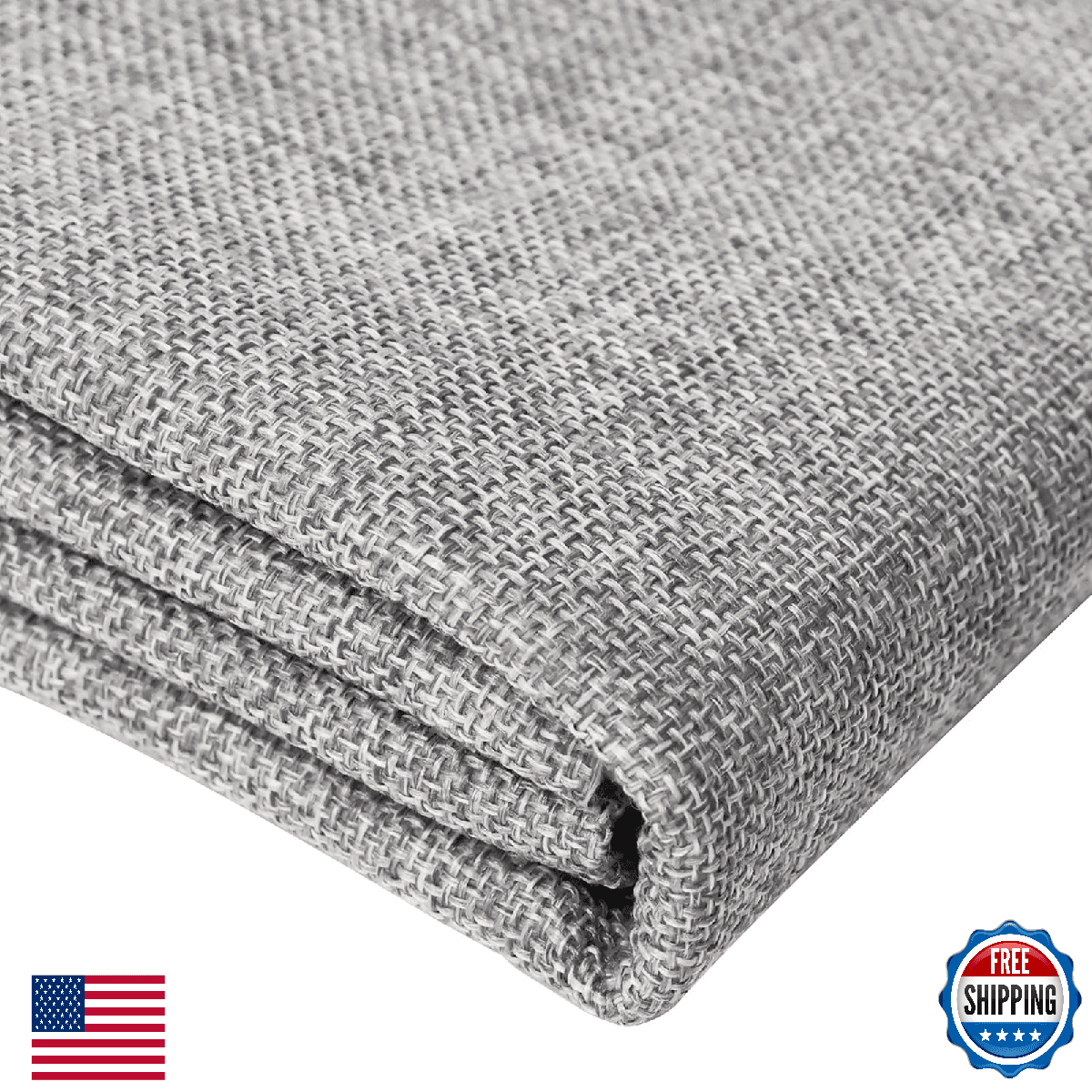 80x57" Thick Linen Fabric Multi-Purpose, Washable, DIY, Crafts, Home Decor - Image 1