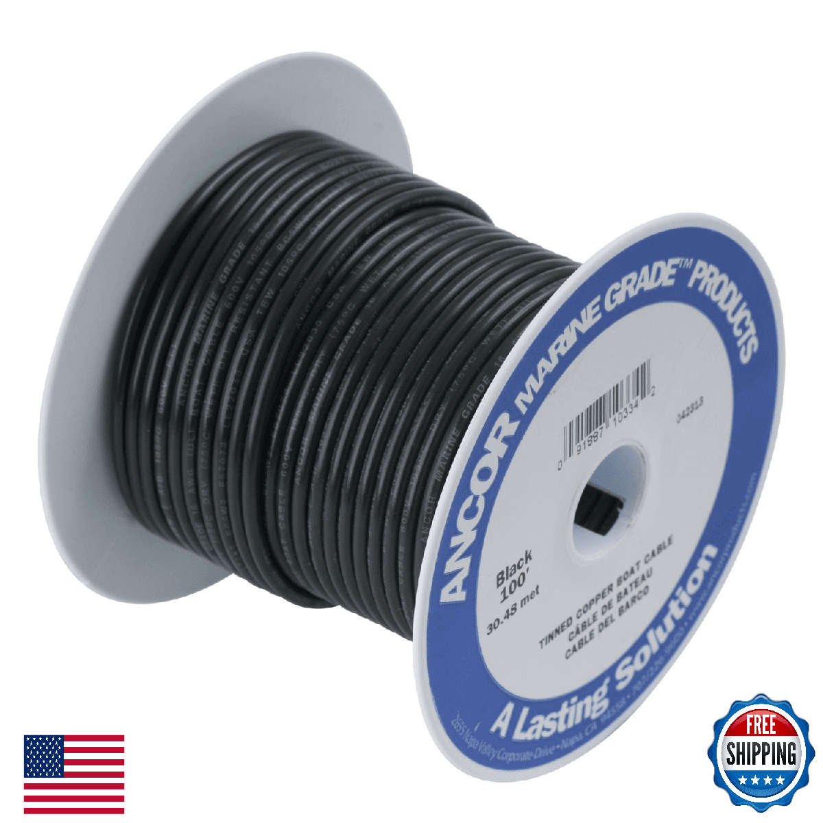 Ancor 106002 Marine Grade Tinned Copper Boat Wiring 12-Gauge - Image 1