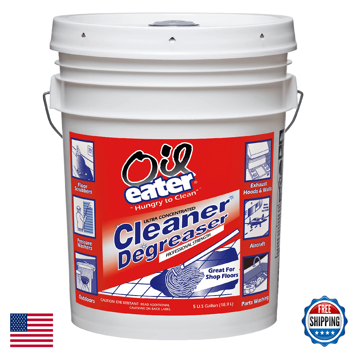 Oil Eater AOD5G35438 Original 5 Gallon Cleaner/Degreaser, light yellow, 640 Fl O - Image 1