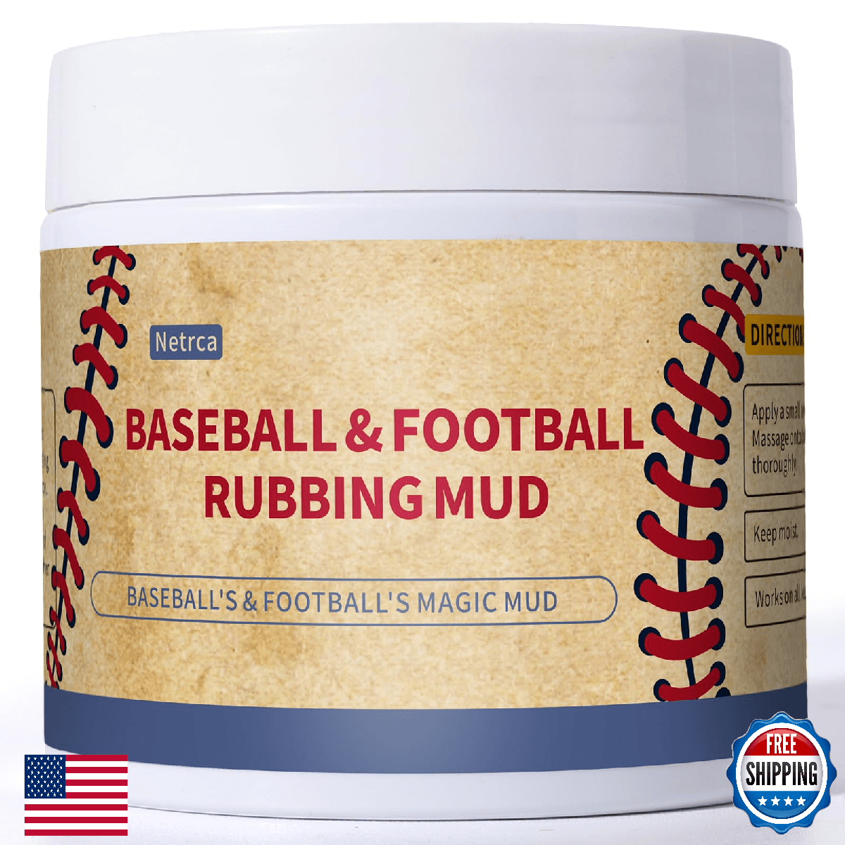 Baseball Mud, Football Rubbing Mud for Breaking in & Darkening Leather & Enhance - Image 1