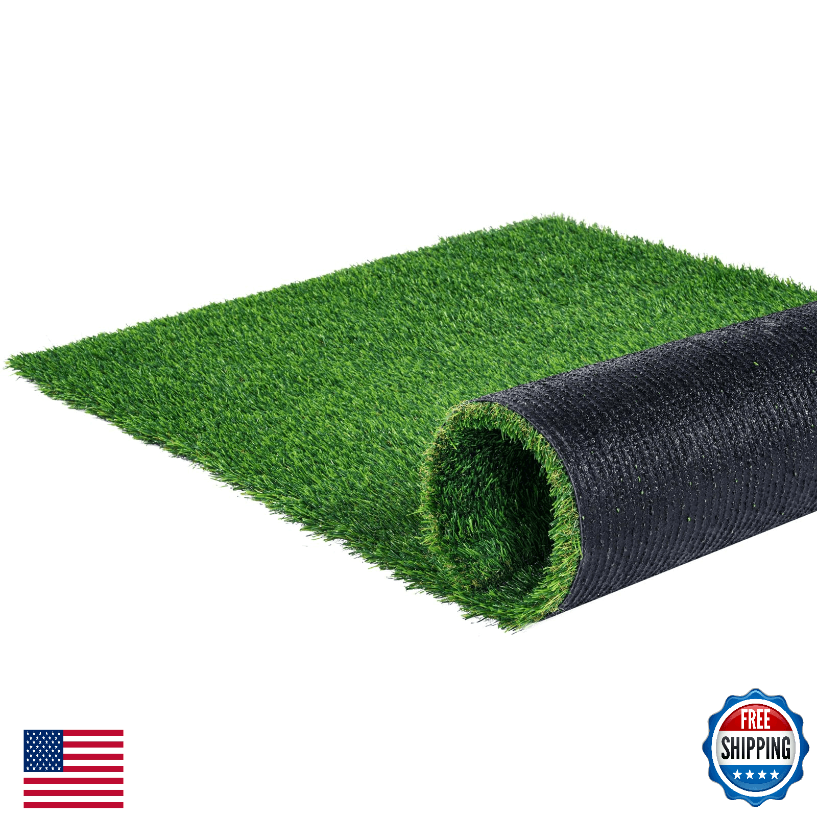 VEVOR Artificial Grass Turf 3x5 ft Thick Indoor Outdoor Synthetic Grass Mat with - Image 1