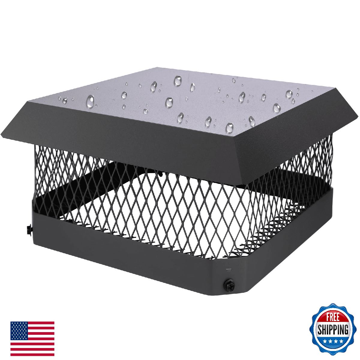 13" x 13" Chimney Caps Fireplace Chimney Cover for Outside Flue Tile Clay, Chimn - Image 1