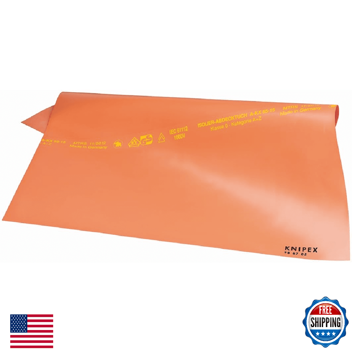 KNIPEX 98 67 05 1,000V 20 Square Insulated Rubber Cover - Image 1