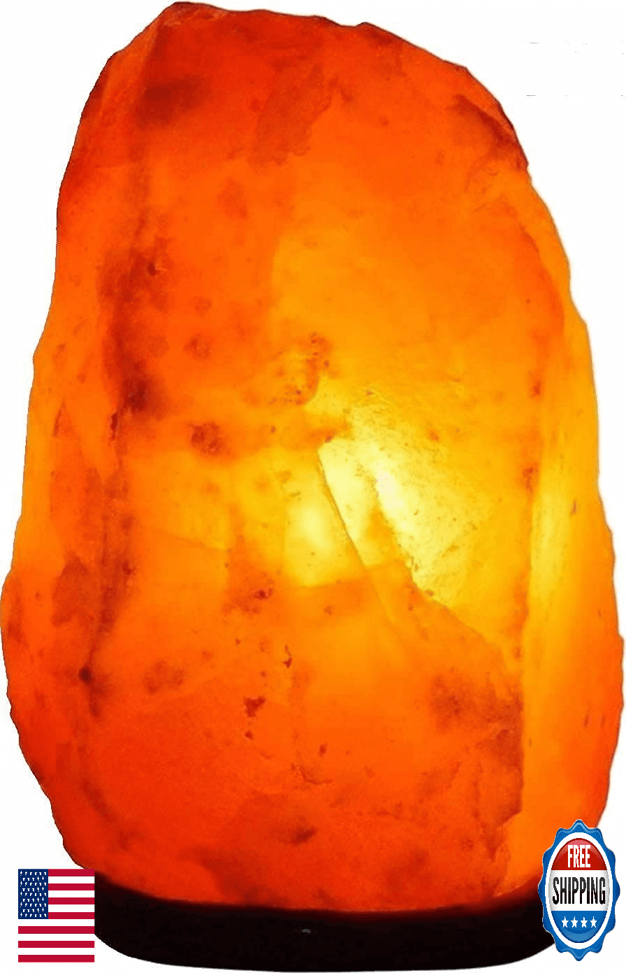 Himalayan Salt Lamp Dimmer Switch Natural Crystal Night Light Home Decor - Image 1