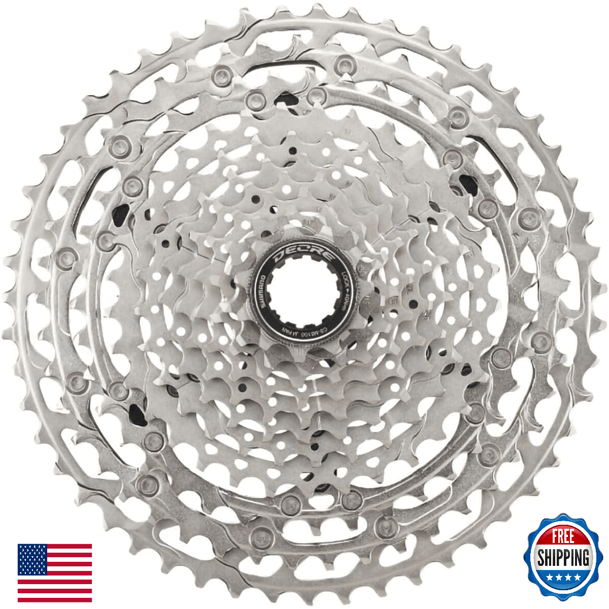 MTB DEORE M5100 Cassette 11-Speed 11-51T Silver - Image 1
