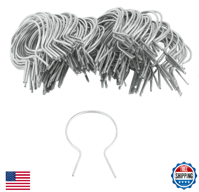 EZ Twist 2.5" (2 3/8" OD) 9-Gauge Galvanized Steel Fence Ties 100 Pack - Image 1