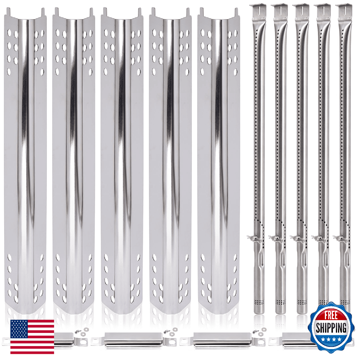 Char-Broil Performance 5 Burner G470-5200-W1 Heat Plates & Burners Kit - Image 1