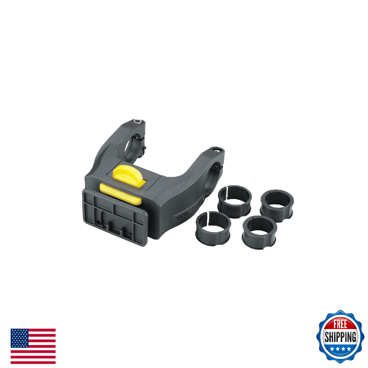 Topeak Fixer 8e Handlebar Bag Mount e-Bike QuickClick System 22.2-31.8mm - Image 1
