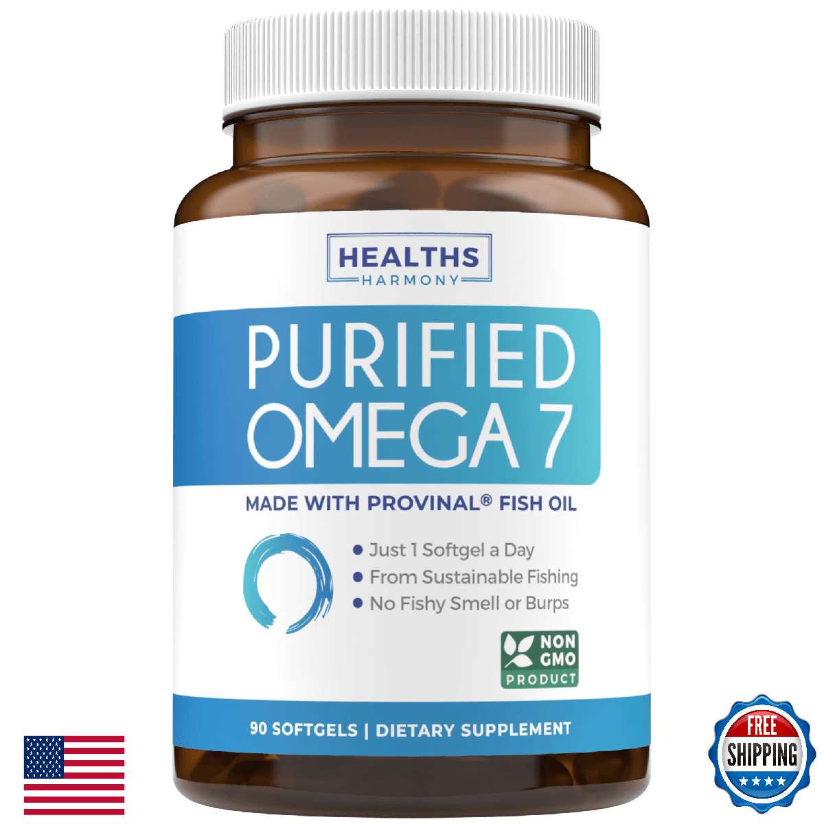 Omega 7 Supplement - High Potency Palmitoleic Acid for Men & Women - Image 1