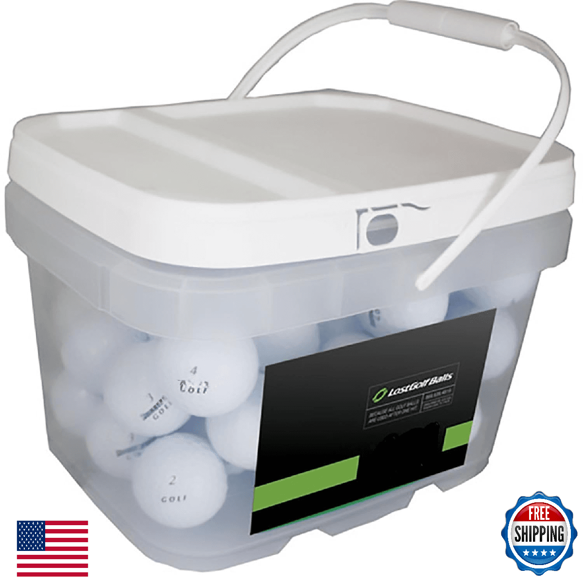 LostGolfBalls 24 e12 Soft White Recycled Used Golf Balls AAAA Quality - Image 1