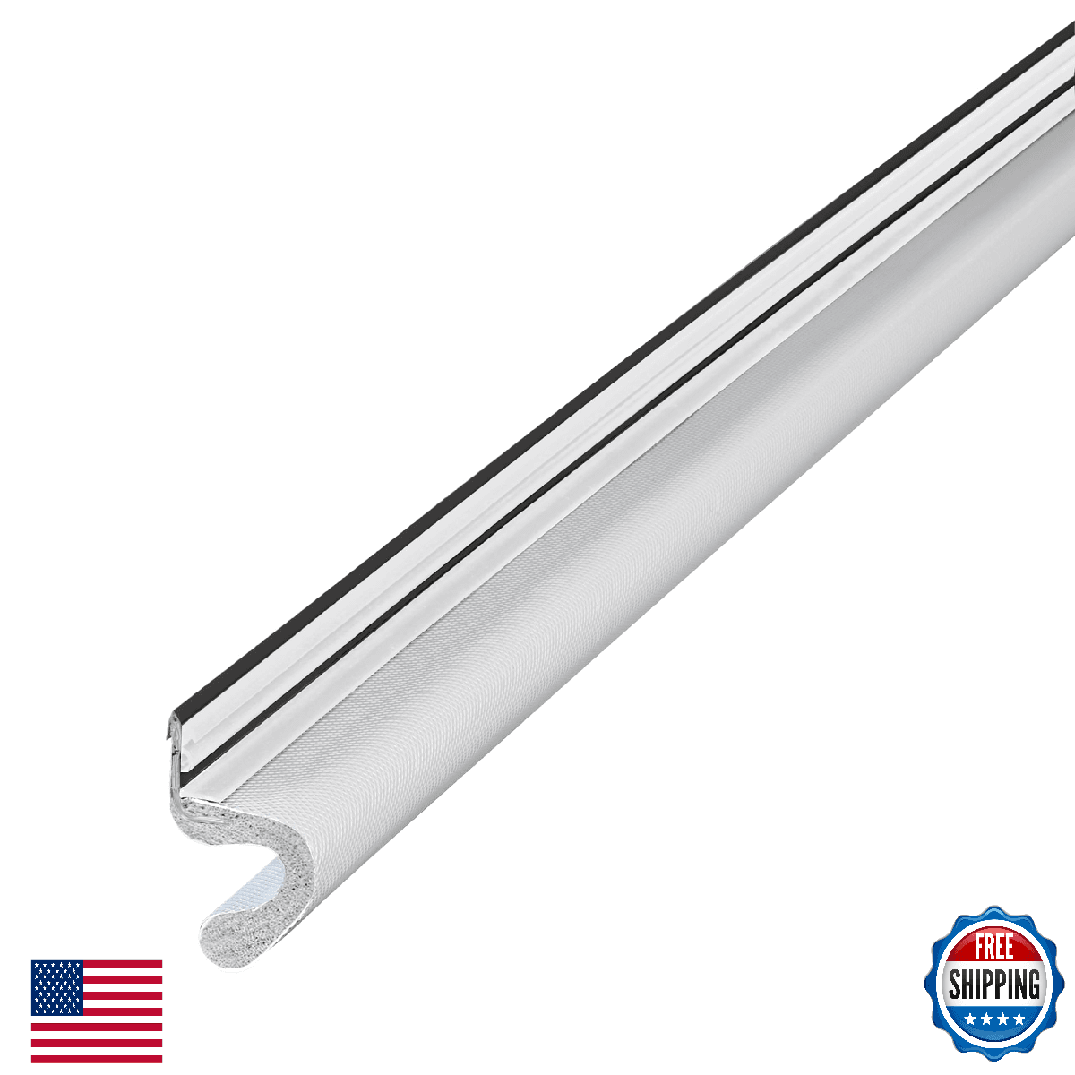 M-D Building Products 91807 Soundproof Weather Stripping Door Seal, 90 feet Whit - Image 1