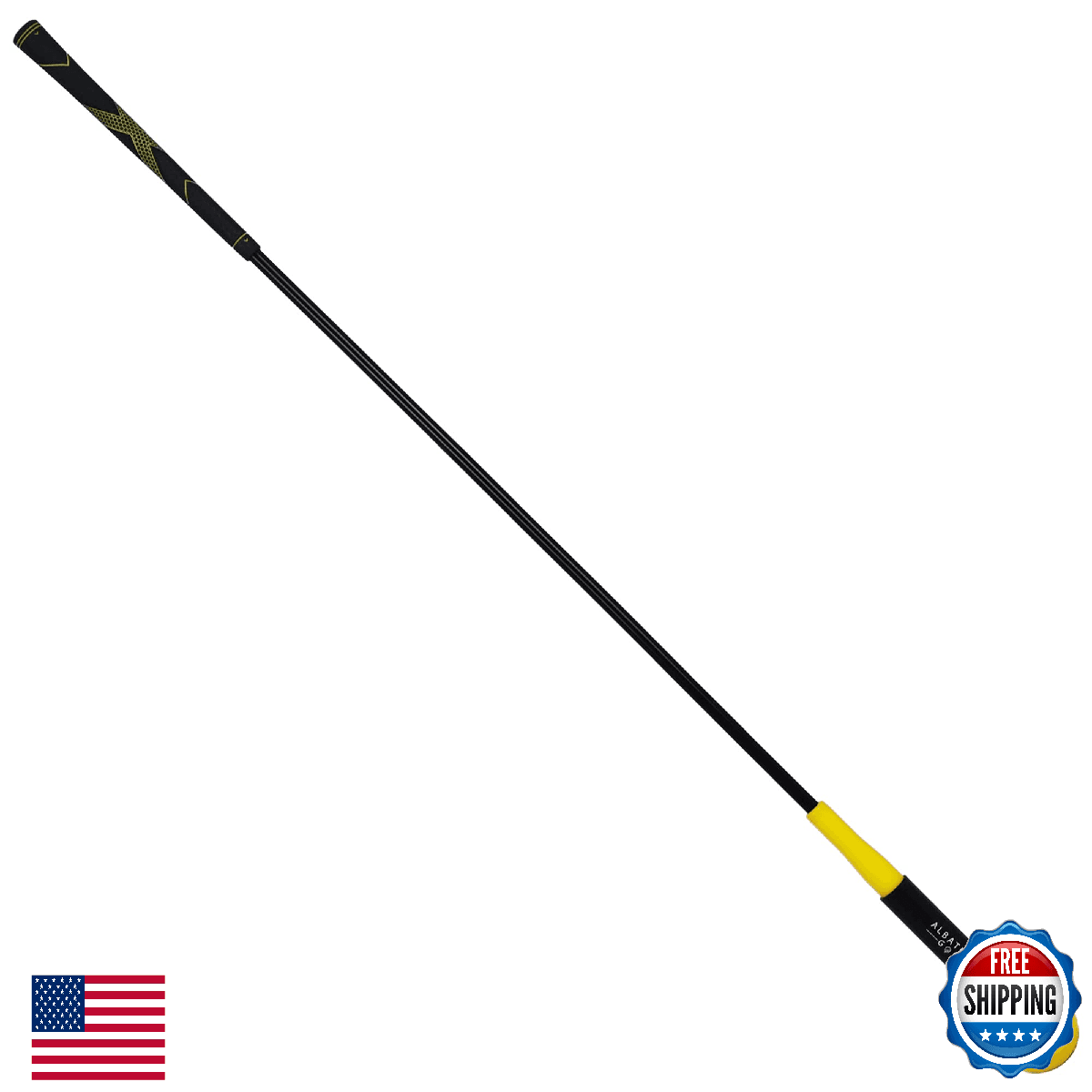 Fitvids Golf Training Aid Swing Trainer 48-Inch Yellow Strength Tempo - Image 1