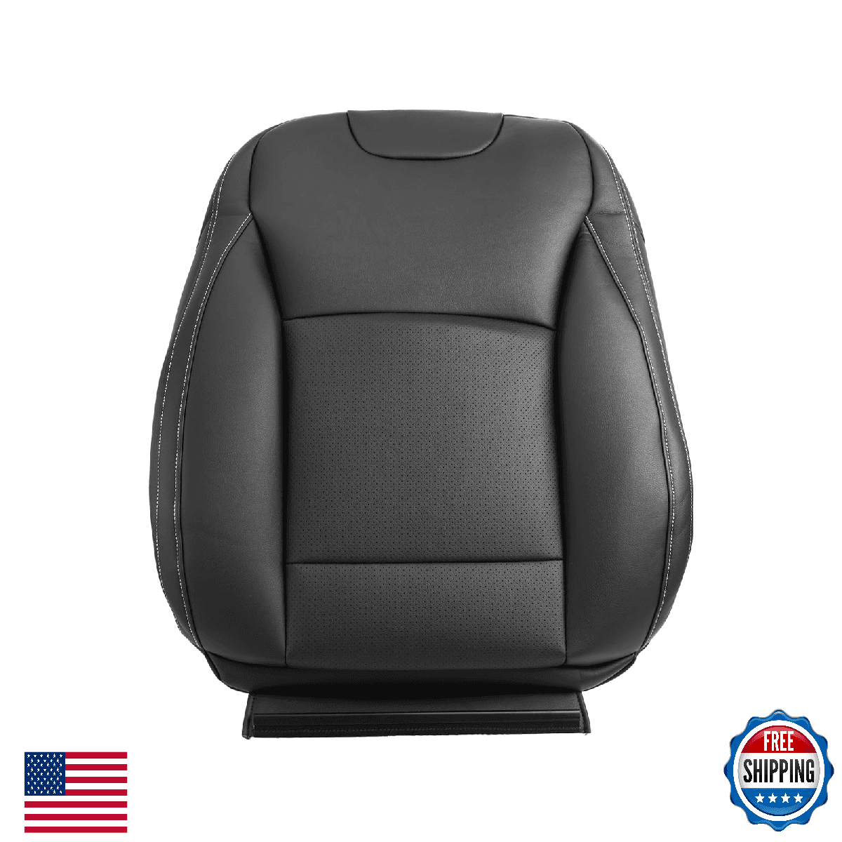 Warehouse Perforated Leather Seat Cover Tan Compatible with 2015-2017 Subaru Out - Image 1