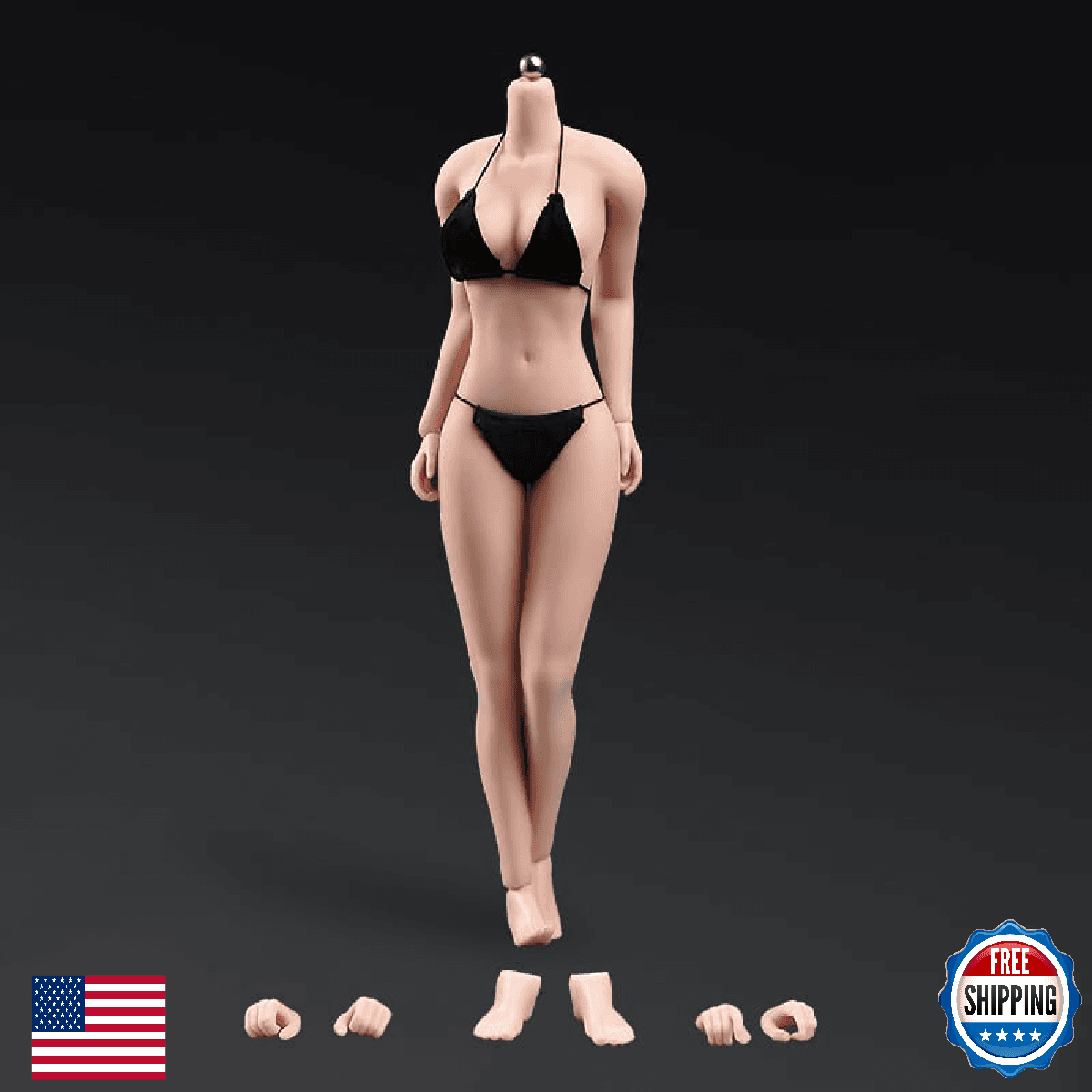 RoofWorld 1:6 Scale Female Super Flexible 28-Joint Miniature Soldier Action Figu - Image 1