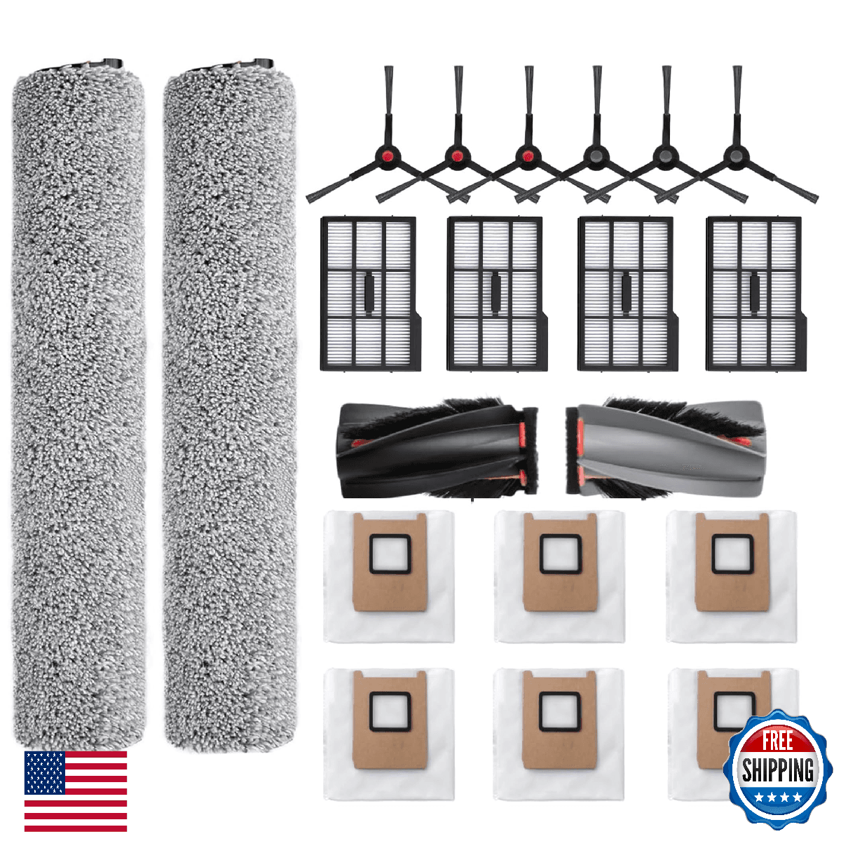 JoyBros Replacement Parts Kit Compatible with Eufy Omni E25 / E28 Vacuum Cleaner - Image 1