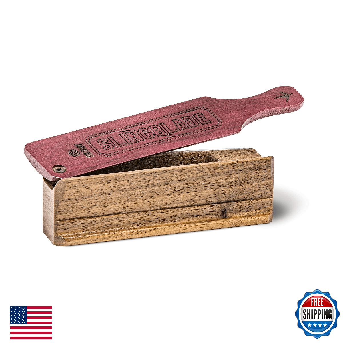 Hunters Specialties HS Strut Slingblade Walnut Turkey Box Call Brown - Image 1