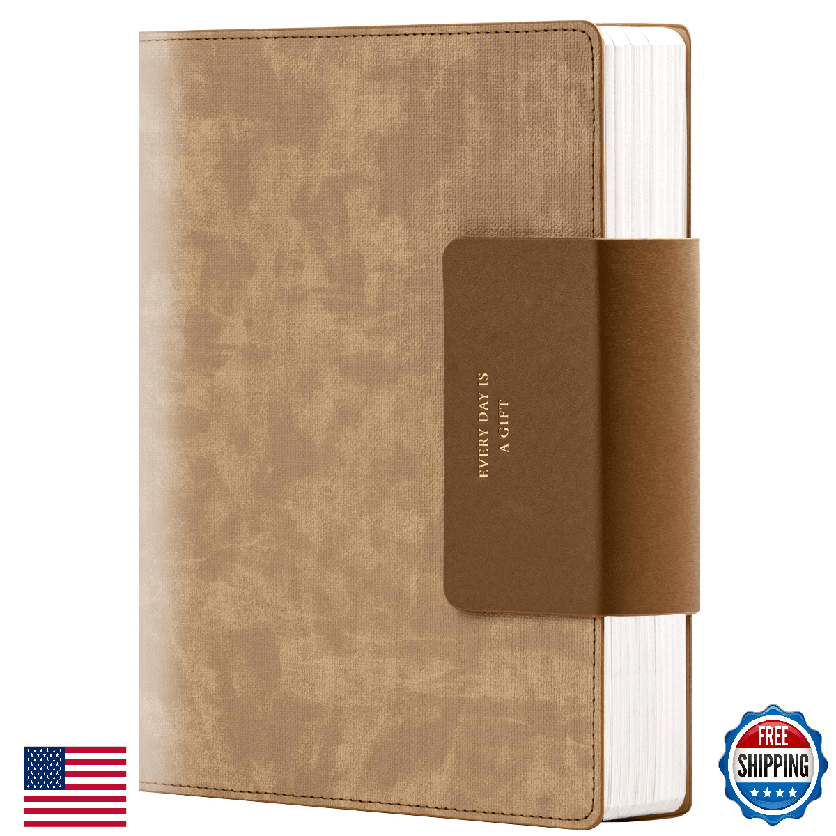 MINICAGIE B5 Leather Journal for Men, 320 Pages, Large Journaling Notebook - Image 1