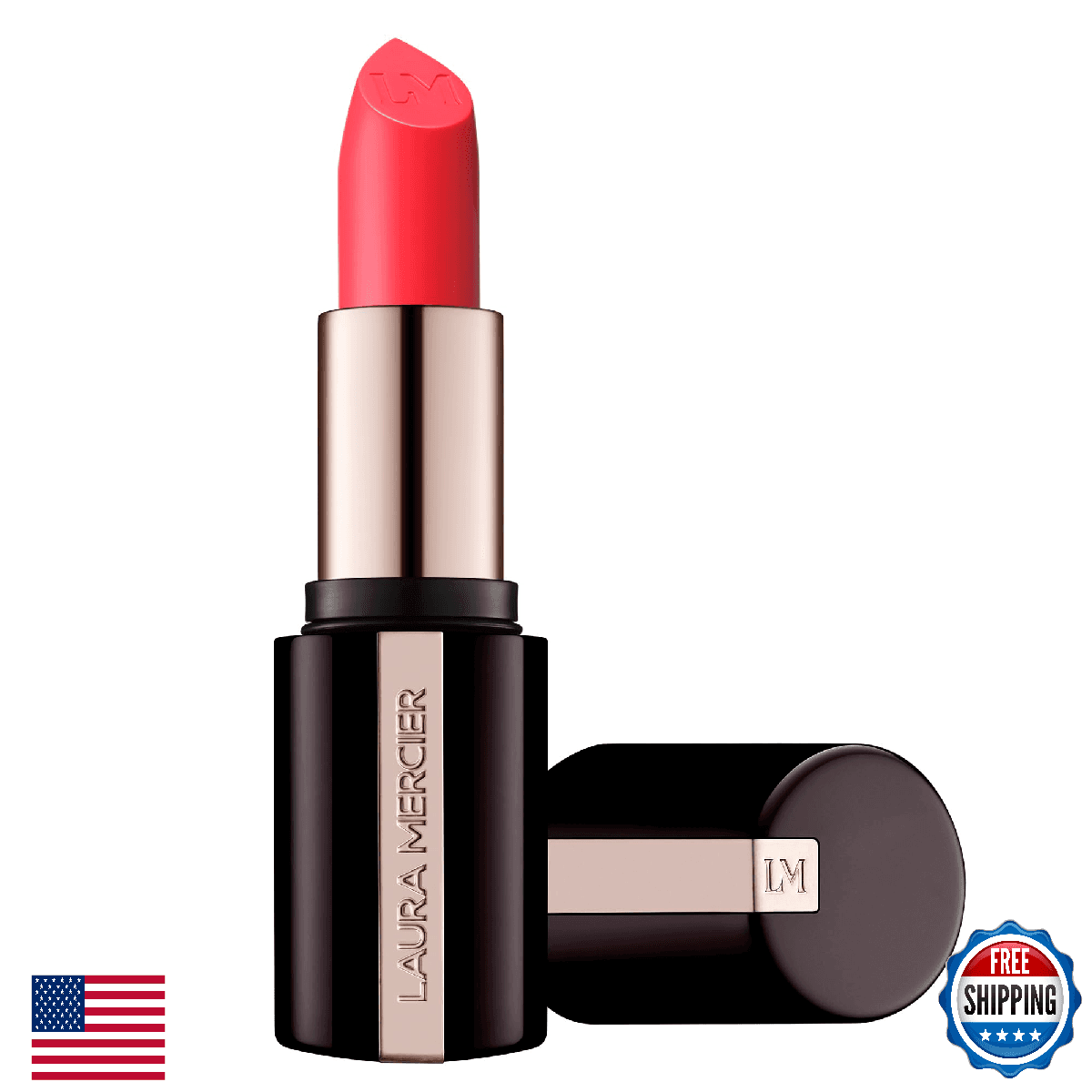 Laura Mercier Caviar Hydra Crème Lipstick, 16HR Hydration and Lip Barrier Repair - Image 1