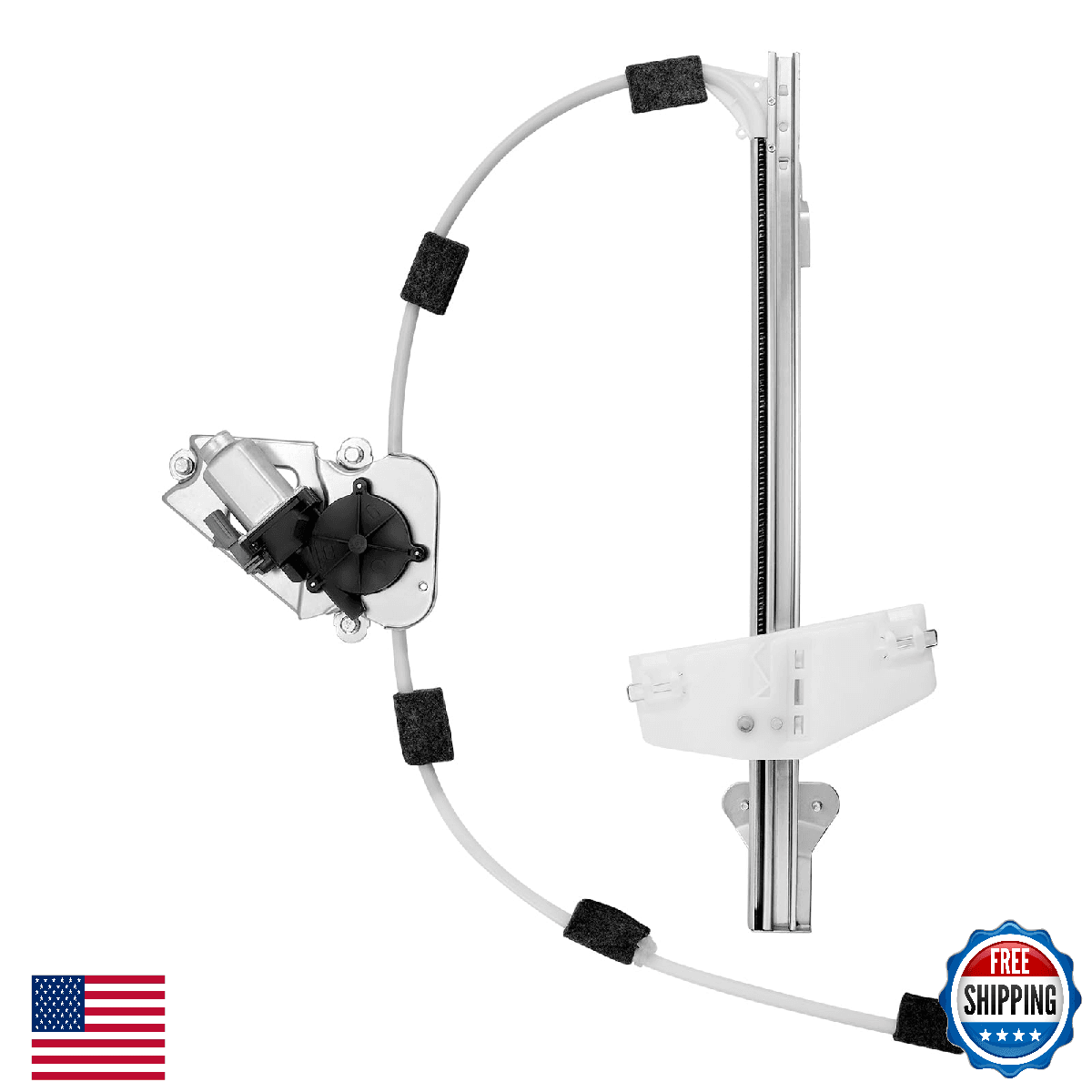BDFHYK 741-526 Power Window Regulator w/ Motor Front Left 02-07 Liberty - Image 1