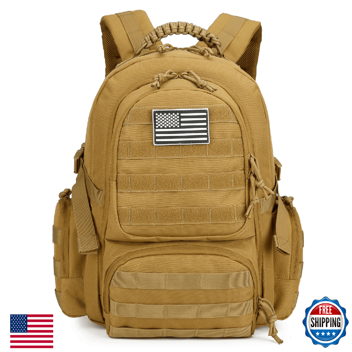30L Military Tactical Backpack Men Assault Pack Molle Bug Out Bag Hiking