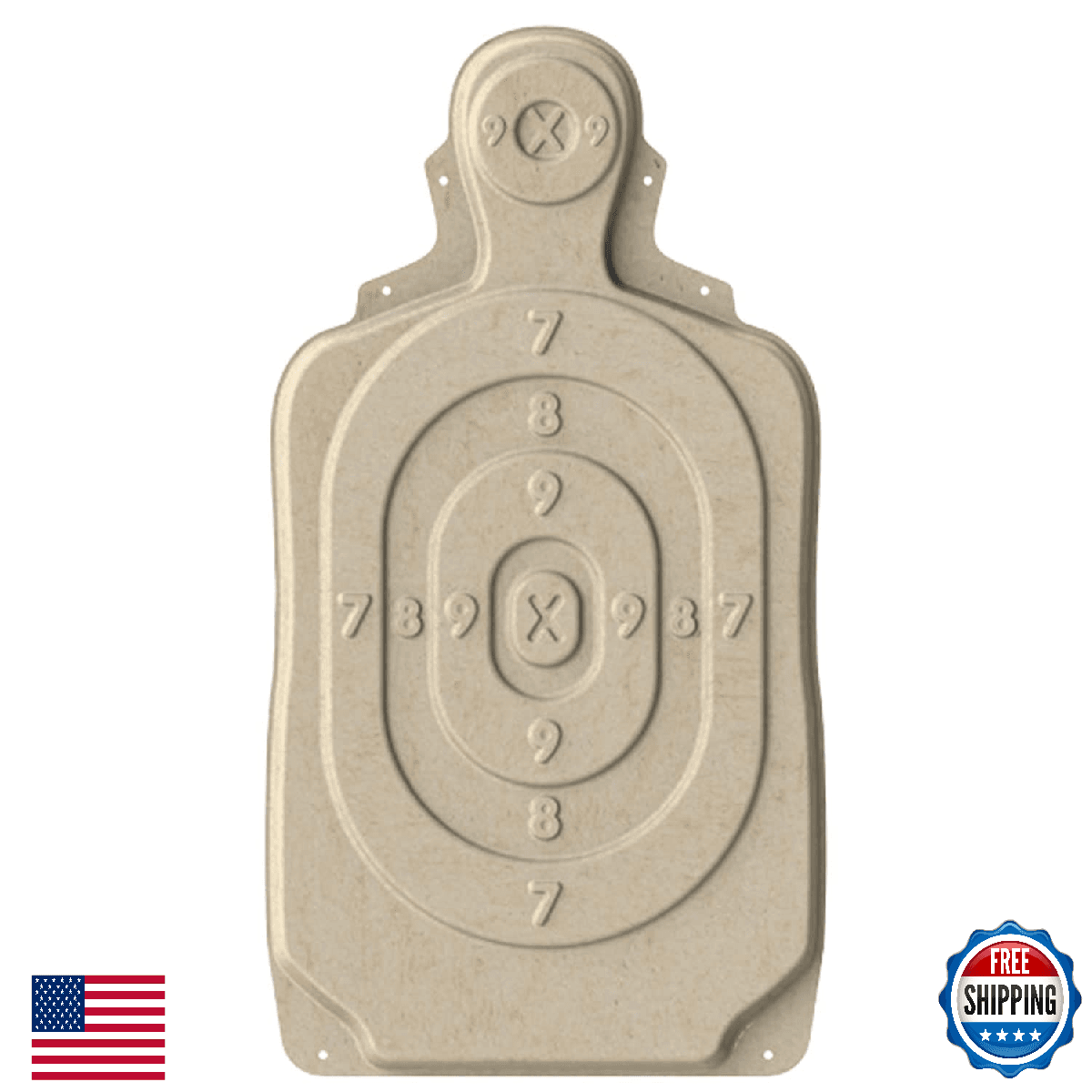 Birchwood Casey 3D Bullseye Torso 31.25"x21.25" Targets Lightweight - Image 1