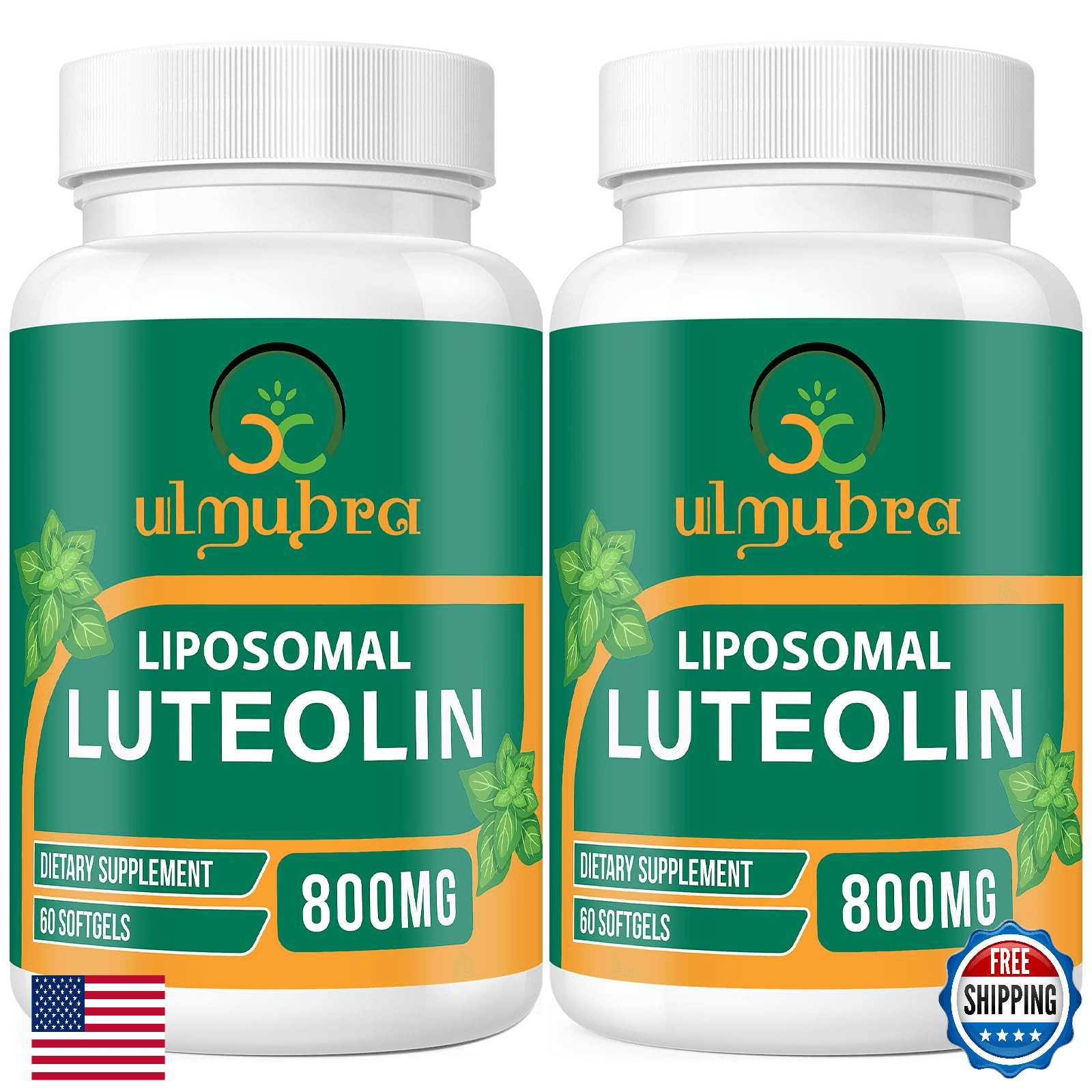 Ulmubra 800MG Liposomal Luteolin Supplement - Maximum Absorption, Premium Antiox - Image 1