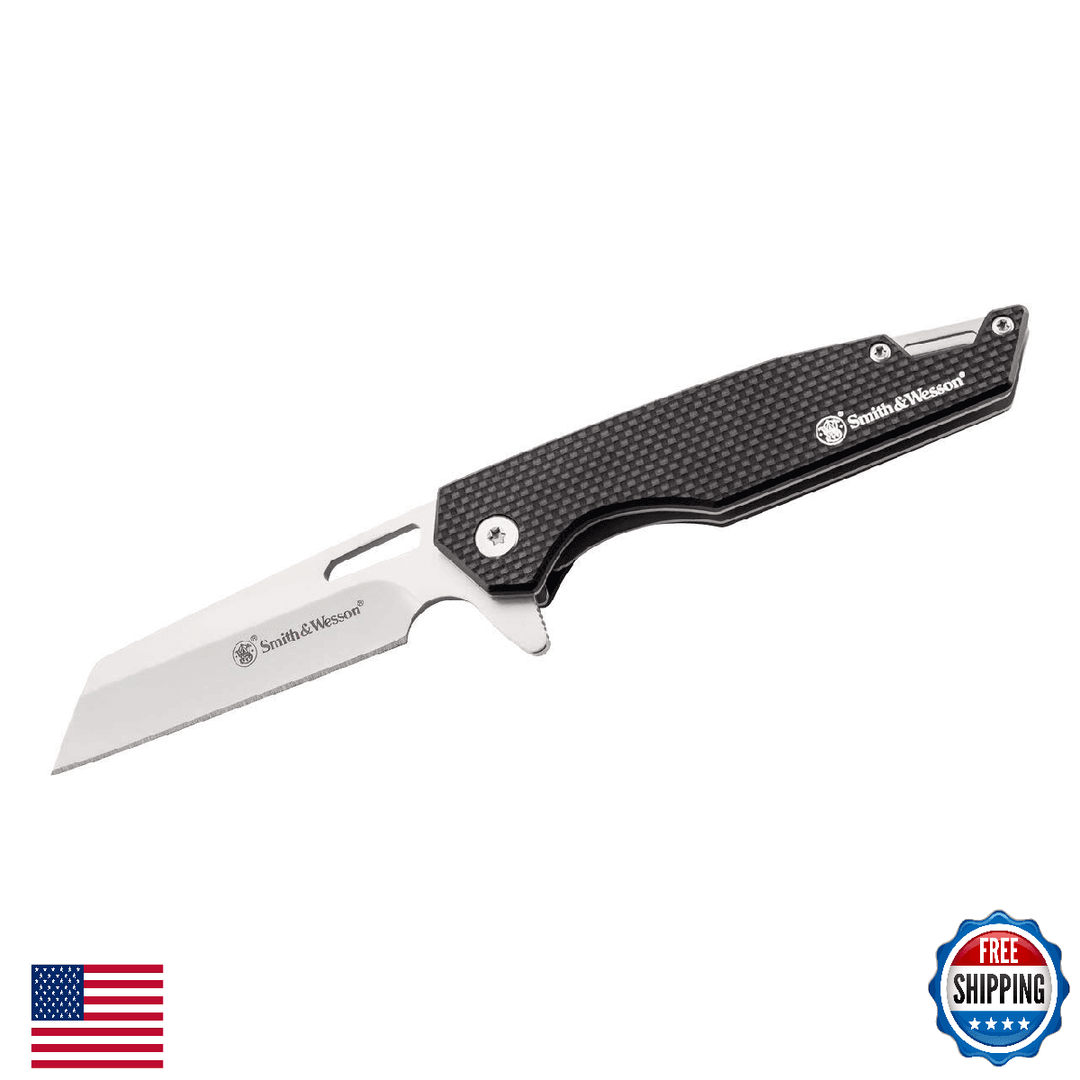 Smith & Wesson Sideburn 7.25in High Carbon S.S. Ultra Glide Folding Knife - Image 1