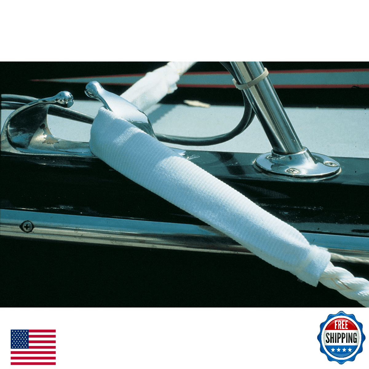 Taylor Made Dockgard Boat Line Chafe Guard 18" 3/8-5/8" White CG58.18 - Image 1