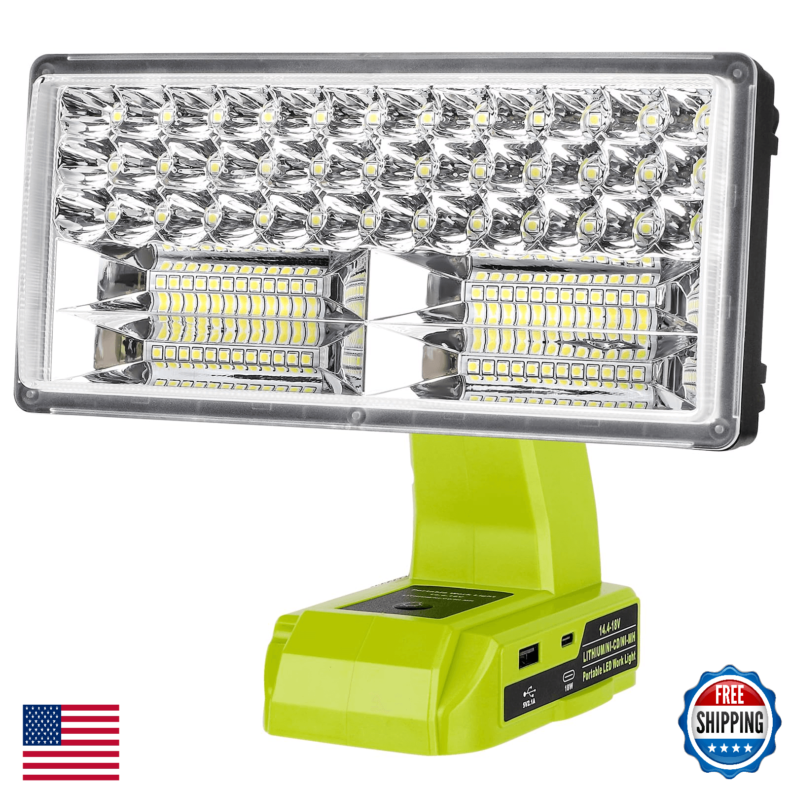 Choerinton 4200LM LED Work Light Compatible with Ryobi 18V Battery 40W Cordless - Image 1